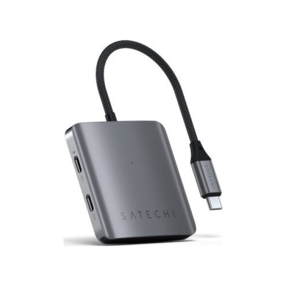 HUB USB Satechi Satechi 4 Port USB-C Hub PD - aluminiowy hub USB-C (4x USB-C 10Gbps, w tym 1x 100W PD) (space gray) 14202390 810086361328