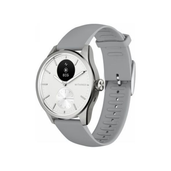 Smartwatch WITHINGS SAS Withings Scanwatch 2 - zegarek z funkcją EKG, pomiarem pulsu i SPO2 oraz mierzeniem aktywności fizycznej i snu (42mm, white) 14221892 3700546708312