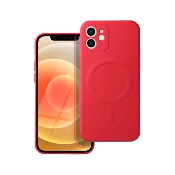 OEM Futerał SILICONE MAG COVER kompatybilny z MagSafe do IPHONE 12 czerwony 14242703 5903396162503