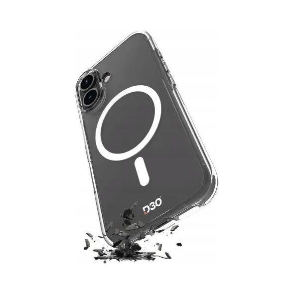 Puro Etui silikonowe Puro Impact Clear D3O MagSafe do iPhone 16 Plus - przezroczyste 14244288 8018417485060