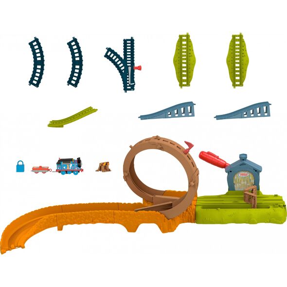 Mattel Tomek i Przyjaciele Epicka pętla - Plac remontowy Zestaw HJL20