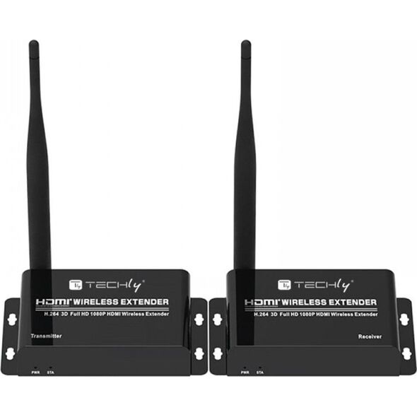 Techly Techly 365634 Bezprzewodowy Extender HDMI Full HD 1080p 60Hz, 5.8GHz, do 50m