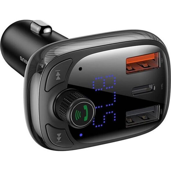 Transmiter FM Baseus Transmiter samochodowy Baseus bluetooth MP3 S-13 (czarny)