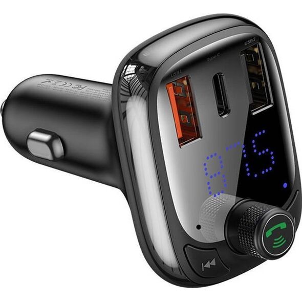 Transmiter FM Baseus Transmiter samochodowy Baseus bluetooth MP3 S-13 (czarny)