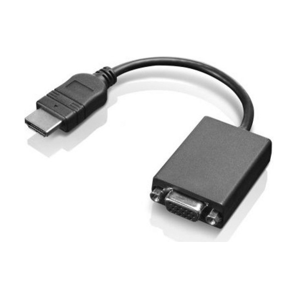 Adapter AV Lenovo HDMI - D-Sub (VGA) czarny (0B47069)