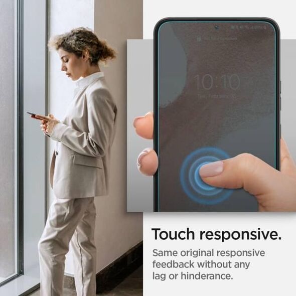 Spigen Szkło hartowane Spigen GLAS.tR ez Fit Samsung Galaxy S22 [2 PACK]