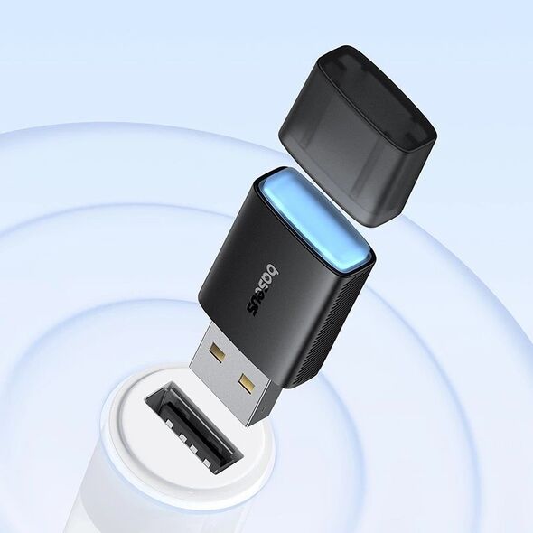 Karta sieciowa Baseus Zewnętrzna karta sieciowa USB-A Baseus BS-OH170 2.4Ghz / 5GHz 650Mb/s czarna