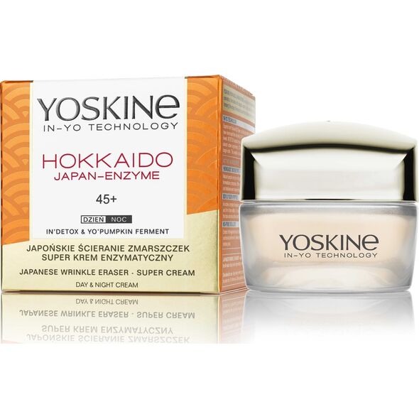 Yoskine Hokkaido Japan-Enzyme Krem przeciwzmarszczkowy na dzień i noc 45+ z enzymem z dyni 50ml