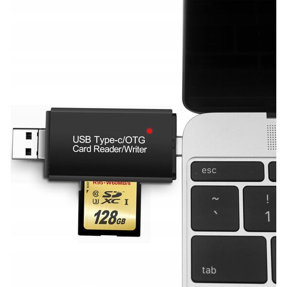 Czytnik Czytnik kart USB + USB TypeC + SD/ MICRO SD