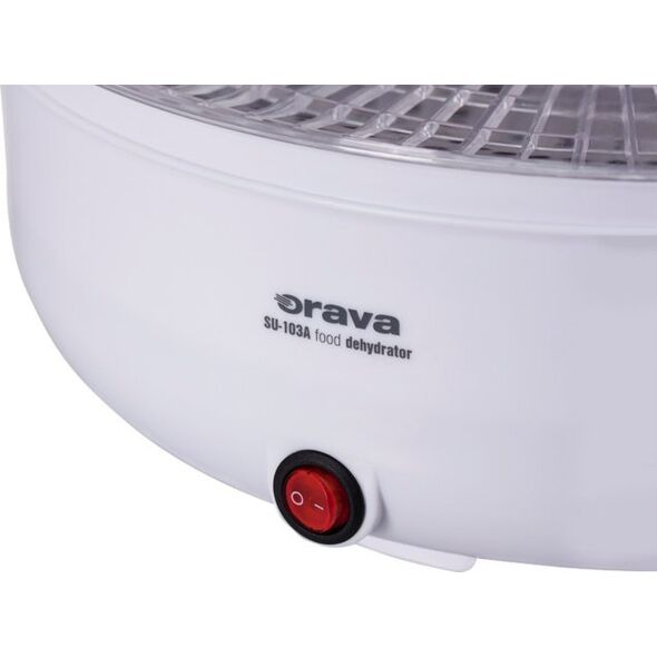Suszarka Orava Orava SU-102 sušička ovoce a zeleniny, 230 W, 5 roštů, 55 dB, regulace teploty, bílá