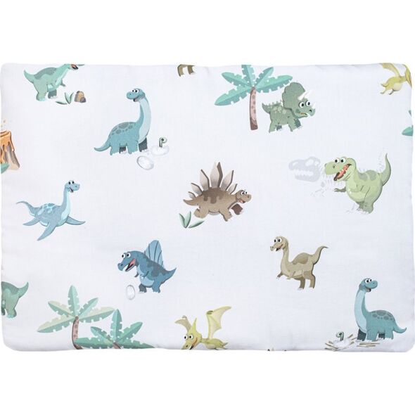 PULP BAMBOO Komplet pościeli z bawełny satynowej  100x135cm- Kolorowe Dinozaury