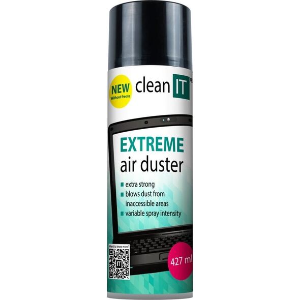 Clean it CLEAN IT Stlačený vzduch EXTREME 500g, NEHOŘLAVÝ