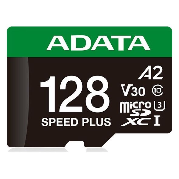 Karta ADATA Speed Plus MicroSDXC 128 GB Class 3 UHS-I/U3 A2 V30 (UD128GUI3V30A2SP-RA1)