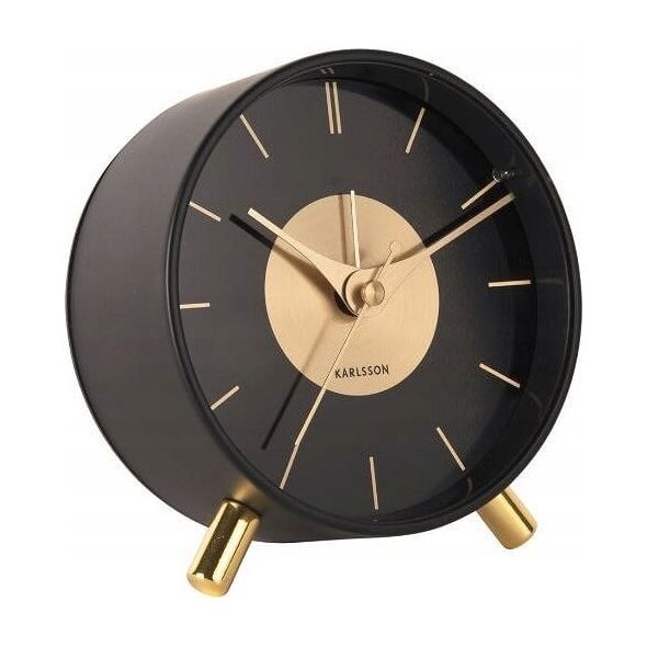 Karlsson Budzik glamour GOLD DISC, Ø 11 cm