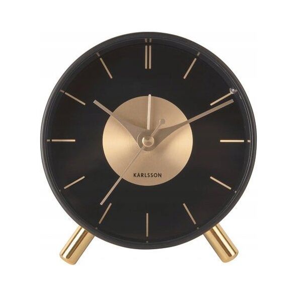 Karlsson Budzik glamour GOLD DISC, Ø 11 cm
