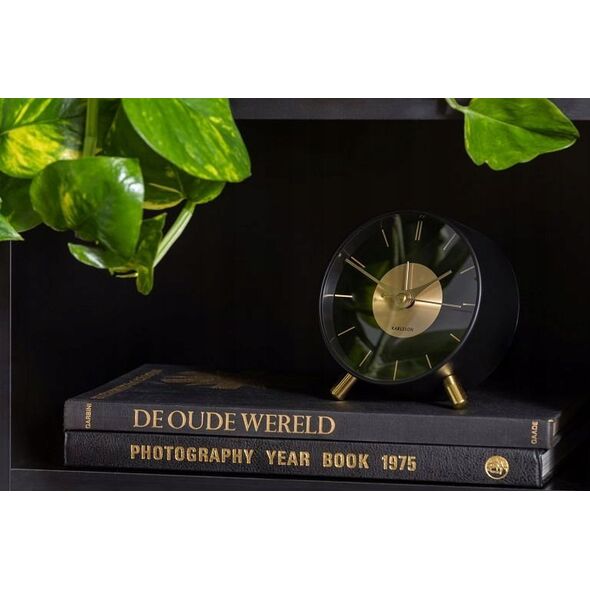 Karlsson Budzik glamour GOLD DISC, Ø 11 cm