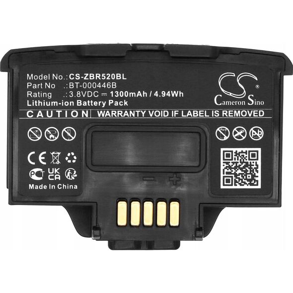 Cameron Sino Akumulator Bateria typu BT-000446B BT000446B do Zebra WR50 WS50 WS5001 / CS-ZBR520BL