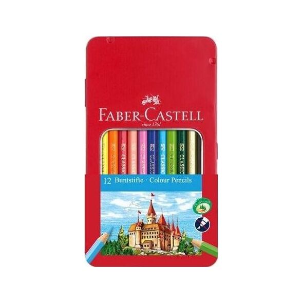 Faber-Castell Kredki Zamek 12 kolorów op. metal. FABER CASTELL 6019797 4005401158011