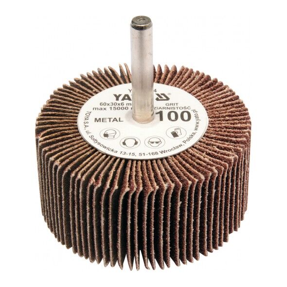 Yato Ściernica listkowa trzpieniowa P150 60 x 30 x 6mm YT-83366 3062885 5906083833663