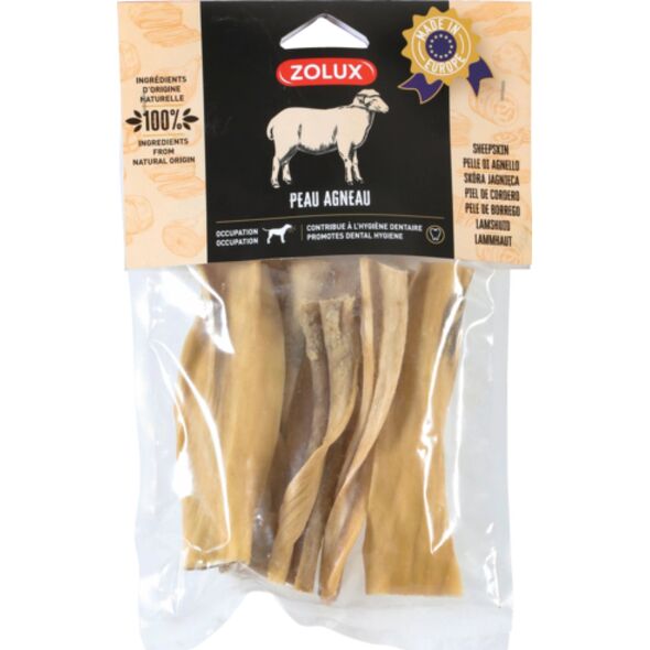Zolux ZOLUX Przysmak naturalny dla psa Skóra jagnięca 15 cm 100 g 13515739 3336024826485