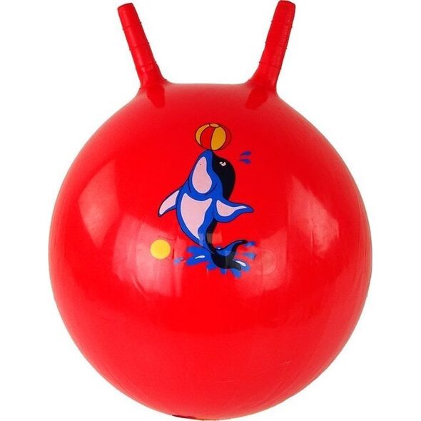 LeanToys Piłka Do Skakania Skoczek 45 cm Morskie Zwierzęta Czerwony LEAN Toys 14399753 5905679072943