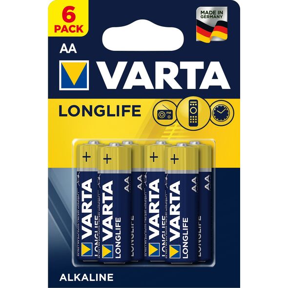 Varta Bateria LongLife Extra AA / R6 2600mAh 6 szt. 319704 4008496640836