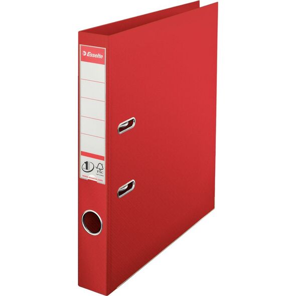 Segregator Esselte No.1 dźwigniowy A4 50mm czerwony (811430) 486331 5902812811438