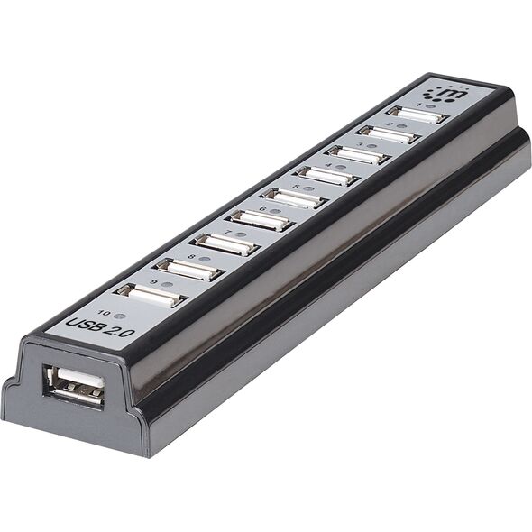HUB USB Manhattan 10x USB-A 2.0 (161572) 500545 766623161572