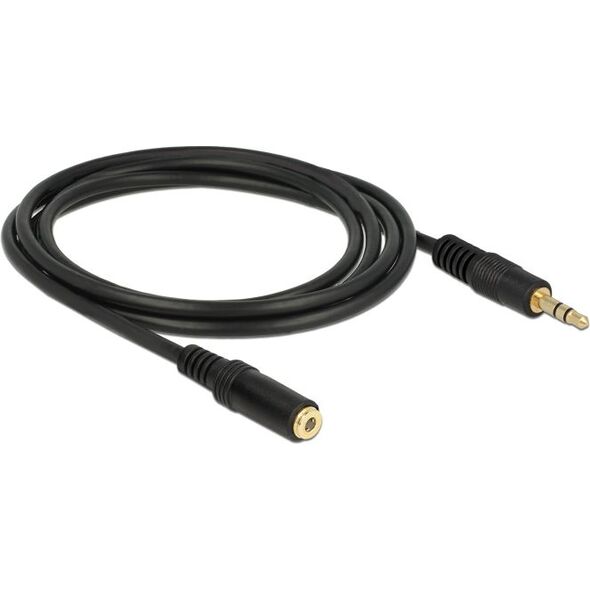 Kabel Delock Jack 3.5mm - Jack 3.5mm 2m czarny (83766) 547219 4043619837663