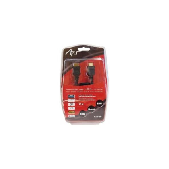 Kabel Art HDMI - HDMI 1.5m czarny (KABHDMI/HDMIAL10) 581783 5907078658643