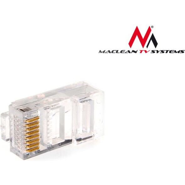Maclean Wtyk RJ45 8P8C 5e drut (MCTV-662) 100 szt 659652 5903292802763