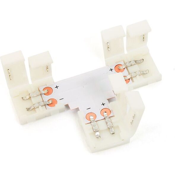 Abilite Szybkozłączka "T" do taśm LED 5050 10mm 10 sztuk (5901583546013) 698641 5901583546013
