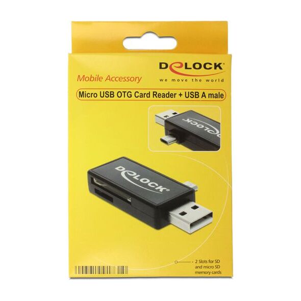 Czytnik Delock USB 2.0/microUSB (91731) 706385 4043619917310