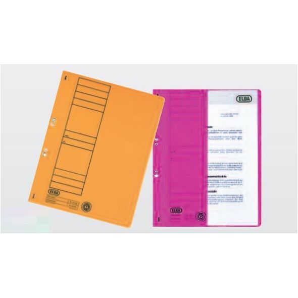 Elba Skoroszyt kartonowy oczkowy, A4, połówkowy, zielony (BX5355) 710200 4002030001985
