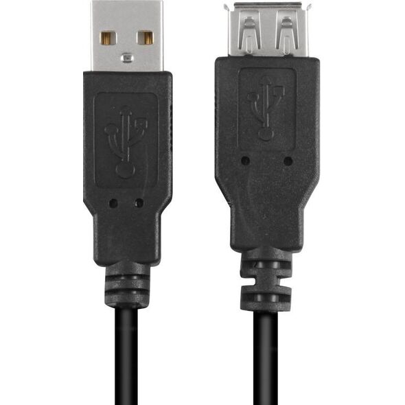 Kabel USB Sharkoon USB-A - USB-A 0.5 m Czarny (4044951015399) 730696 4044951015399