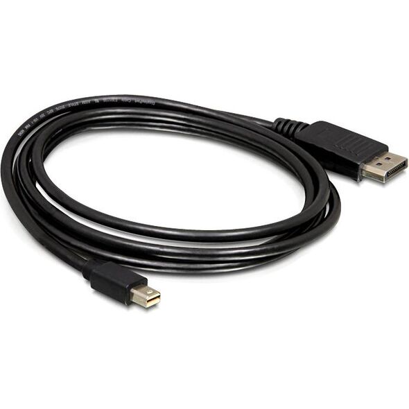 Kabel Delock DisplayPort Mini - DisplayPort 1.8m czarny (82438) 733243 4043619824380