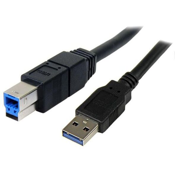 Kabel USB StarTech USB-A - USB-B 3 m Niebieski (USB3SAB3MBK) 723665 65030855907