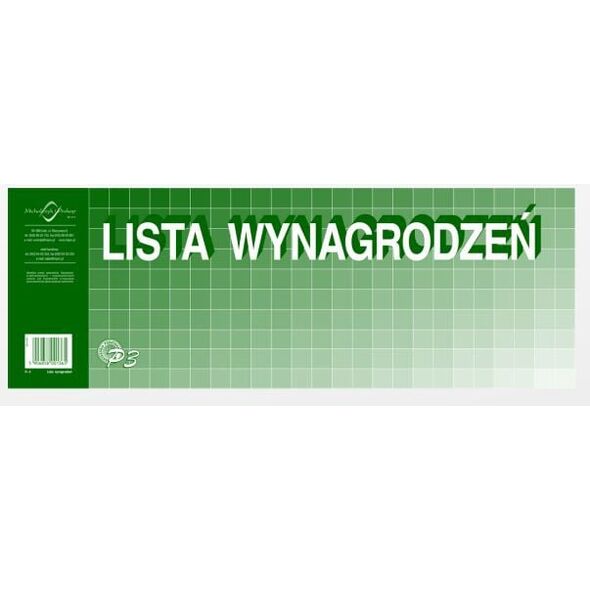Michalczyk & Prokop Lista wynagrodzeń 1/3 A3 50 kartek (P3) 710586 5906858001365