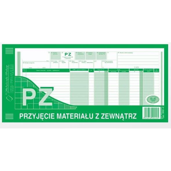 Michalczyk & Prokop Przyjęcie materiału z zewnątrz 1/3 A3 80 kartek (352-8) 710607 5906858000351