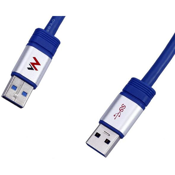 Kabel USB Maclean USB-A - USB-A 3 m Niebieski (MCTV-606) 740368 5903292800660