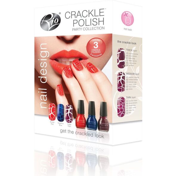 Rio Zestaw do pielęgnacji paznokci Crackle Nails Party (RIO NCRP) 754558 5019487083913