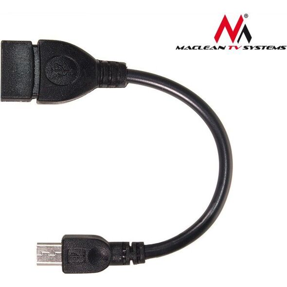 Adapter USB Maclean microUSB - USB Czarny  (MCTV-696) 764086 5902211100850