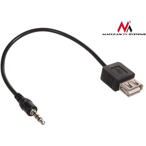 Adapter USB Maclean USB - Jack 3.5mm Czarny  (MCTV-693) 764087 5902211100805