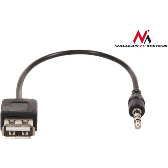 Adapter USB Maclean USB - Jack 3.5mm Czarny  (MCTV-693) 764087 5902211100805
