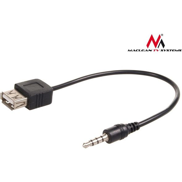 Adapter USB Maclean USB - Jack 3.5mm Czarny  (MCTV-693) 764087 5902211100805