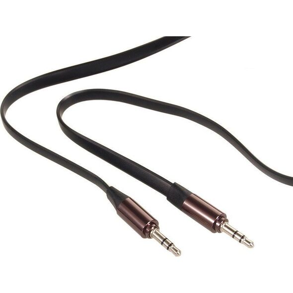 Kabel Maclean Jack 3.5mm - Jack 3.5mm 2m czarny brązowy (MCTV-695 B) 764091 5902211100836