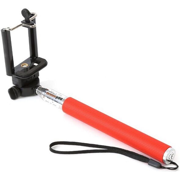 Selfie stick Omega Kijek Do Selfie Platinet Sport Telescopic Pole Stick Czerwony (OMMPKR) 764699 5907595430210