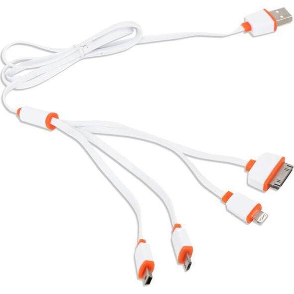 Kabel USB Omega USB-A - 1 m Pomarańczowy (OUCK4WO) 738338 5907595428132