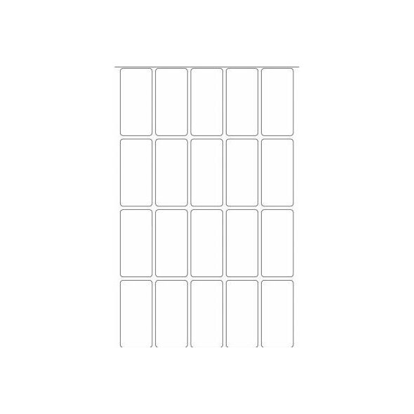 Herma Etykiety samoprzylepne 19x40 mm (10609) 788407 4008705106092