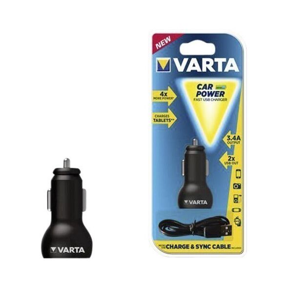 Ładowarka Varta 2x USB-A 2.4 A  (57931101401) 776499 4008496810215